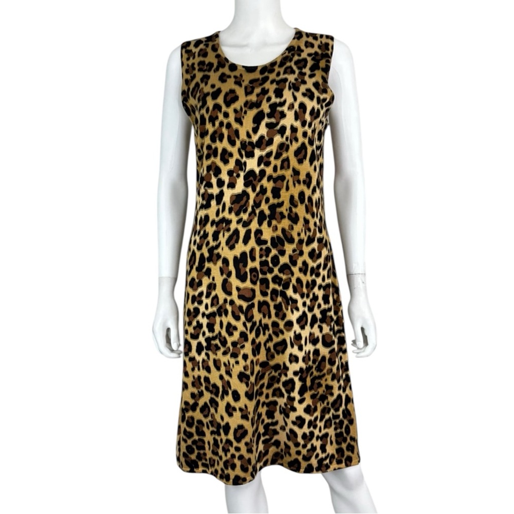 Calvin Klein Brown Animal Print Dress Size L
M0531